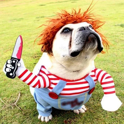 Evil Clown Pet Costume